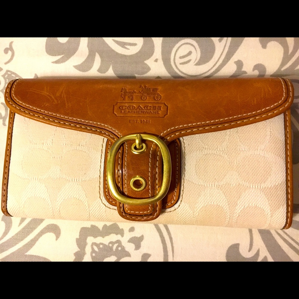 Vintage Coach Trifold Belt Wallet